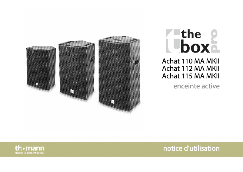 Image de la première page du manuel de l'appareil Achat 115 MA MKII