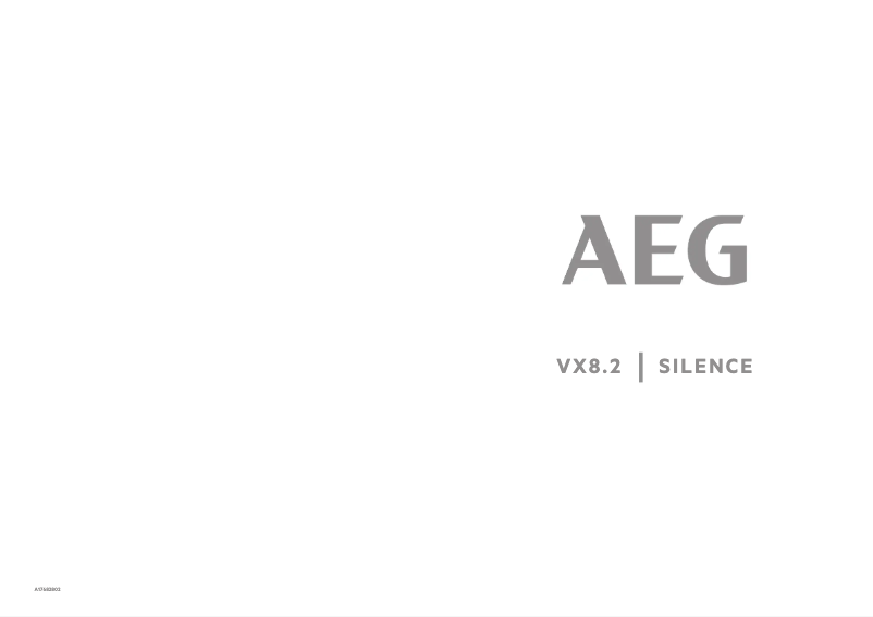 Page n°1 - Manuel utilisateur AEG VX82-1-2ST