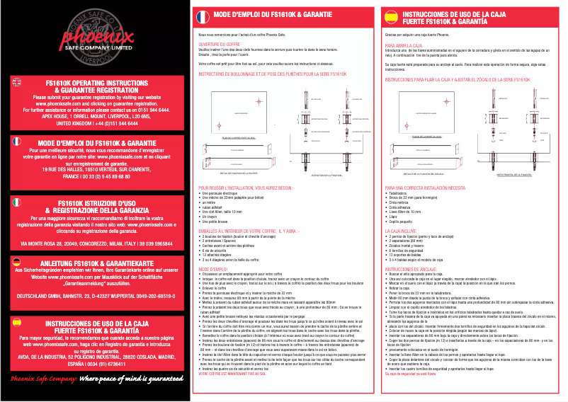Image de la première page du manuel de l'appareil FS1611K