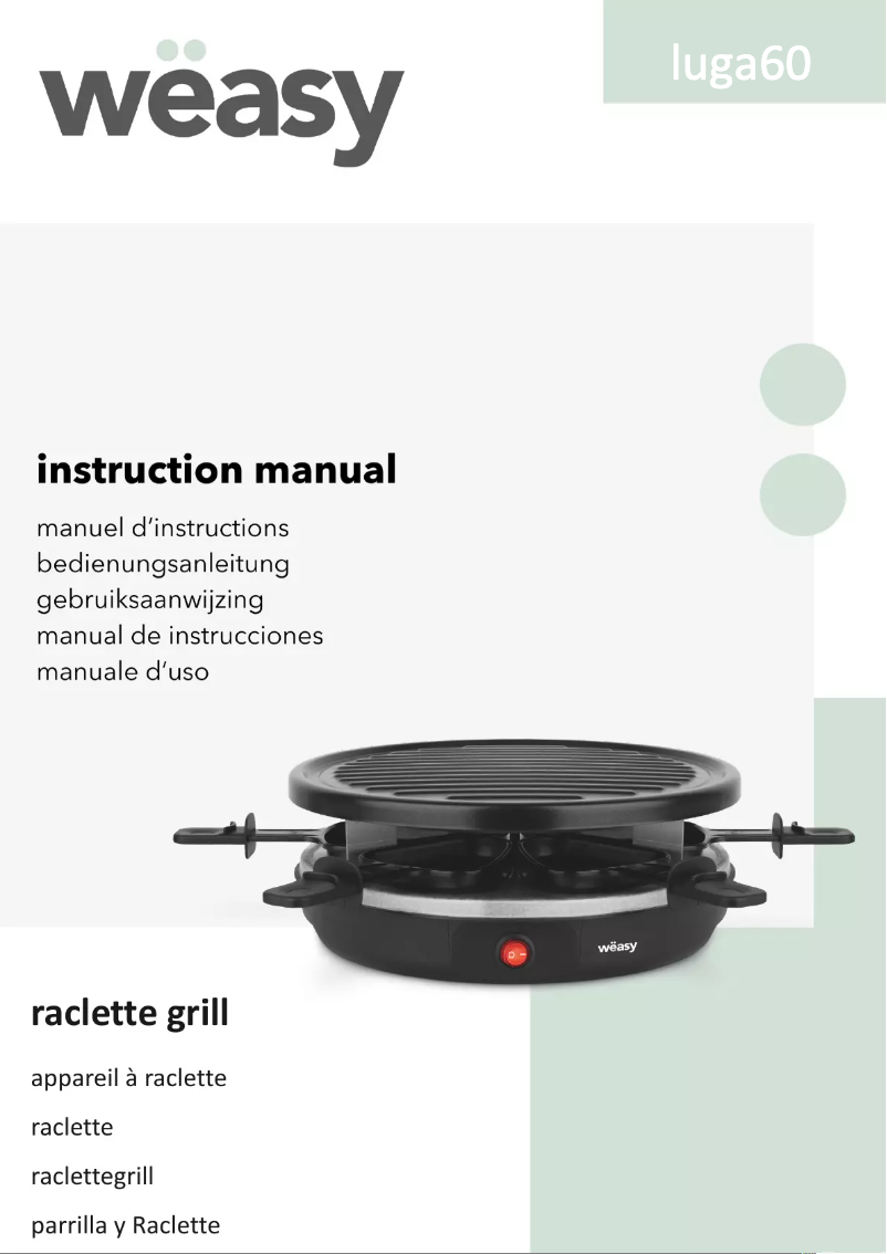 Image de la première page du manuel de l'appareil LUGA60