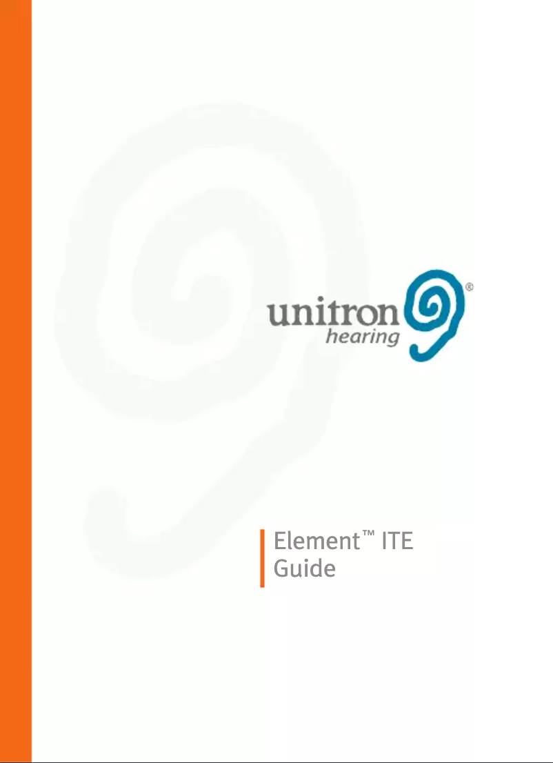 Page n°1 - Manuel utilisateur Unitron Element ITE
