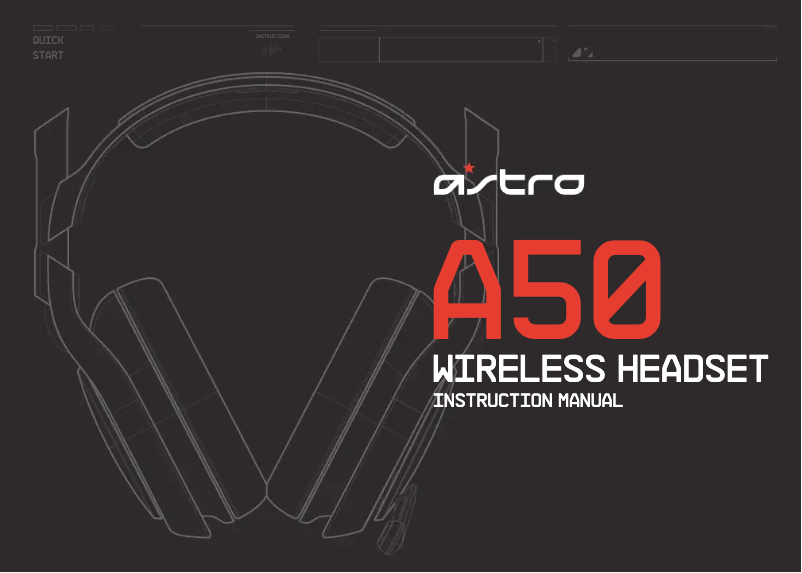 Page n°1 - Manuel utilisateur Astro A50 Gen 2