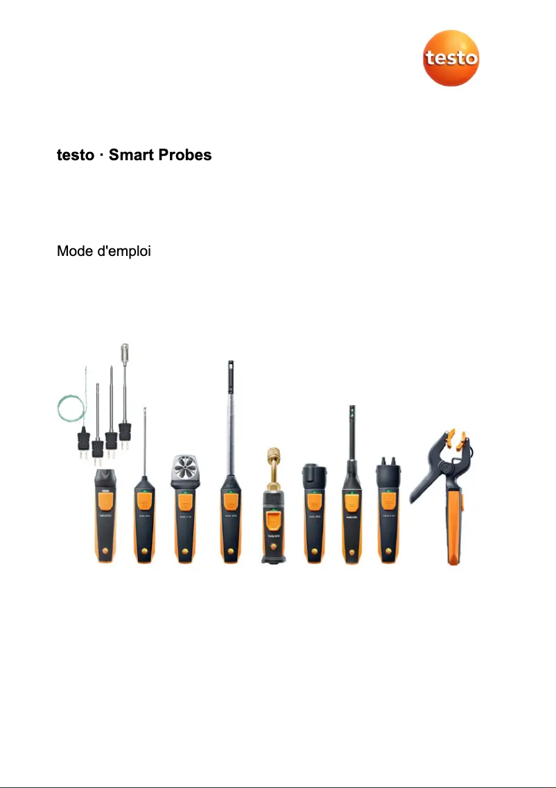 Page 1 de la notice Manuel utilisateur Testo 410i
