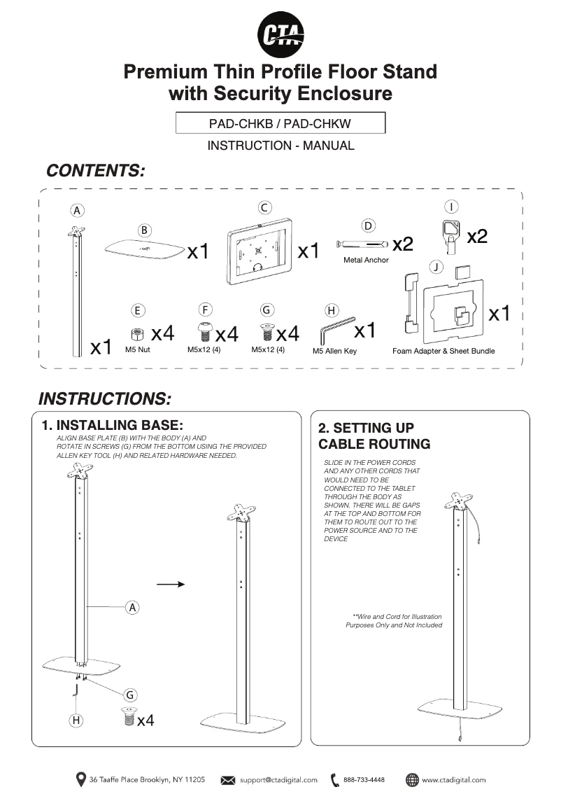 Página 1 del manual Manual de usuario CTA Digital PAD-CHKB