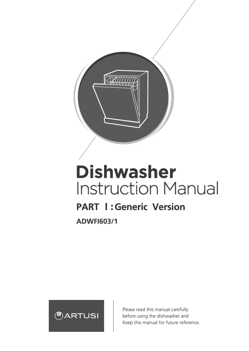 Page 1 de la notice Manuel utilisateur Artusi ADWFI603/1