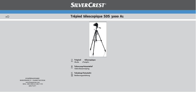 Image de la première page du manuel de l'appareil SDS 3000 A1