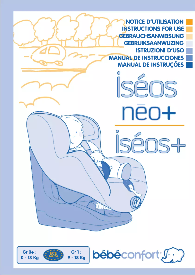 Page 1 of the manual User Manual Bebe Confort Iseos+