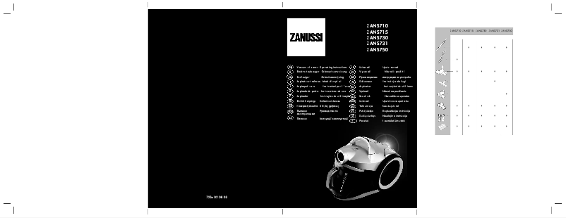 Image de la première page du manuel de l'appareil ZANS730