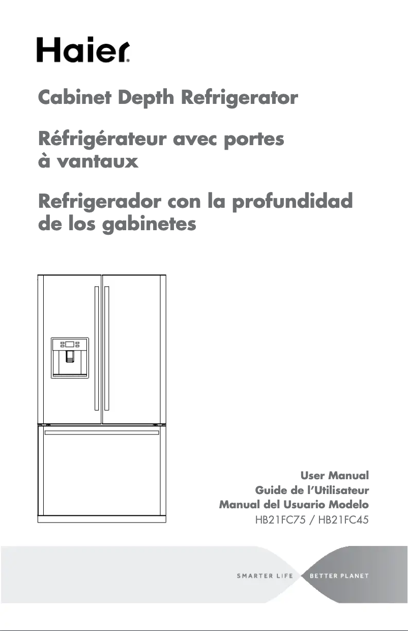 Image de la première page du manuel de l'appareil HB21FC45NS