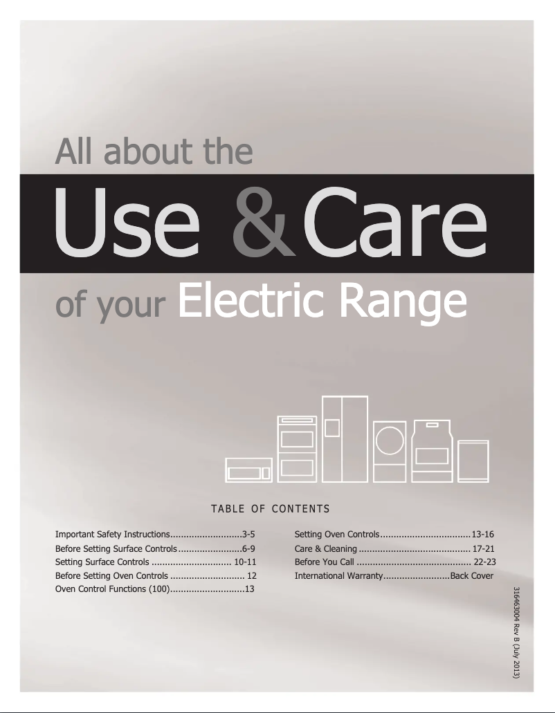 Page 1 de la notice Manuel utilisateur Kelvinator MFF3036RB