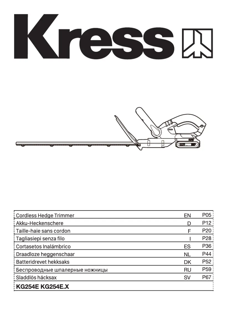 Página 1 del manual Manual de usuario Kress KG254E.9