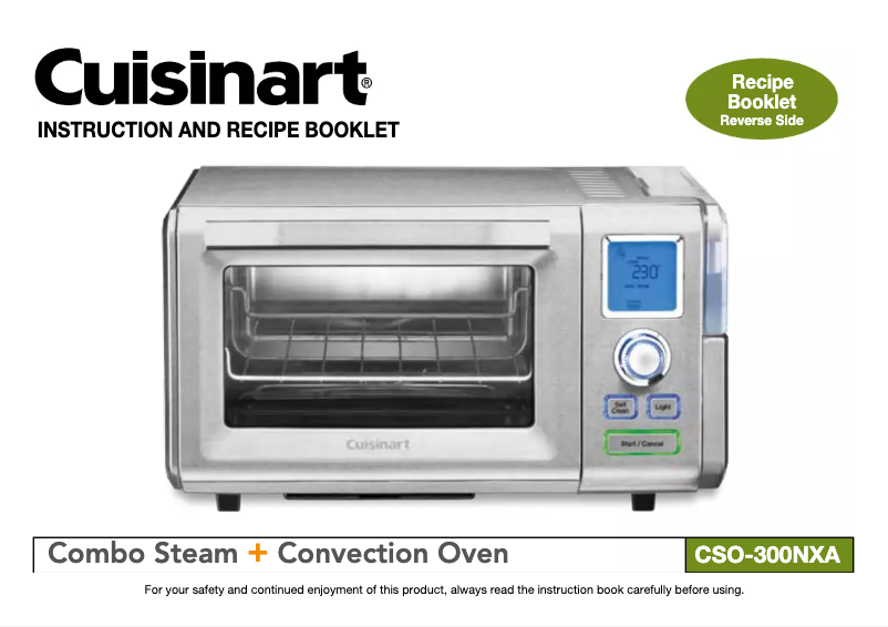 Image de la première page du manuel de l'appareil CSO-300NXA