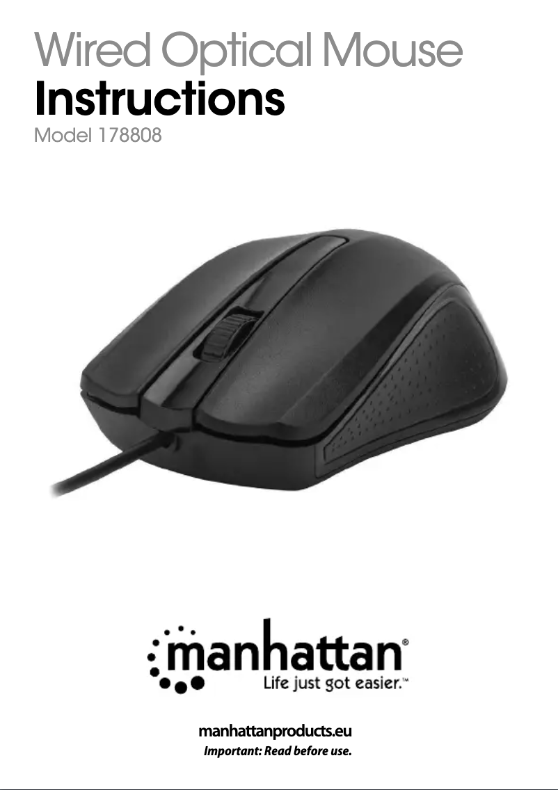 Page n°1 - Manuel utilisateur Manhattan 178808