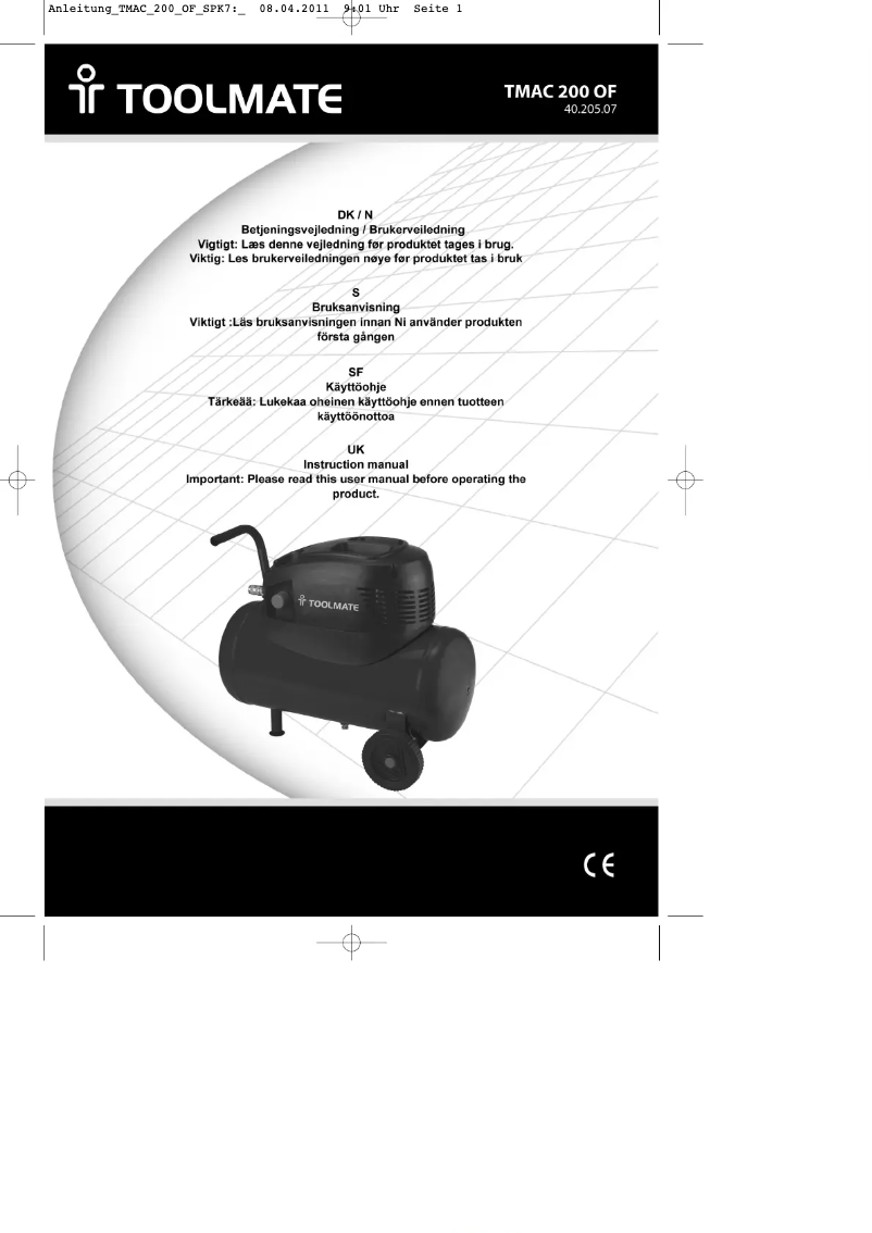 Imagen de la primera página del manual del dispositivo TMAC 200 OF