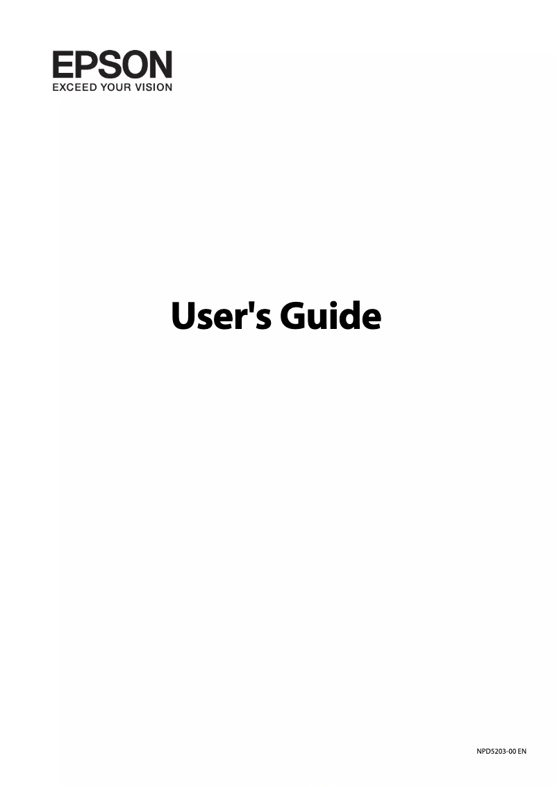 Page n°1 - Manuel utilisateur Epson L312