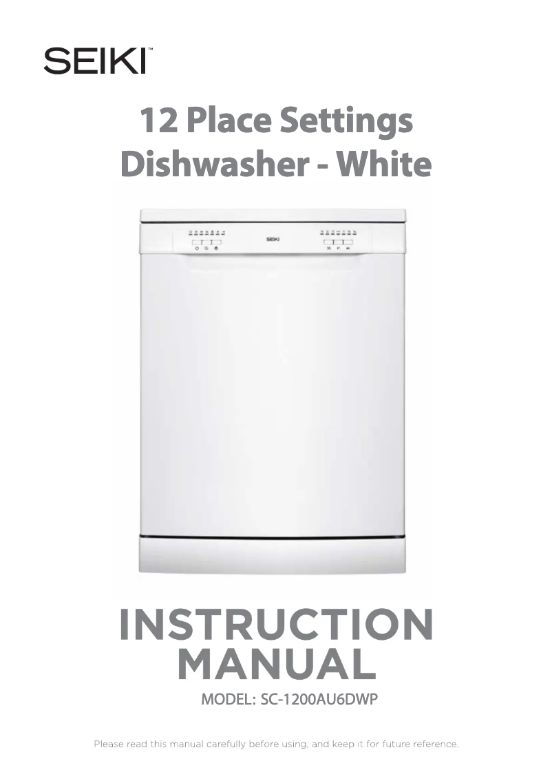 Page 1 de la notice Manuel utilisateur Seiki SC-1200AU6DWP