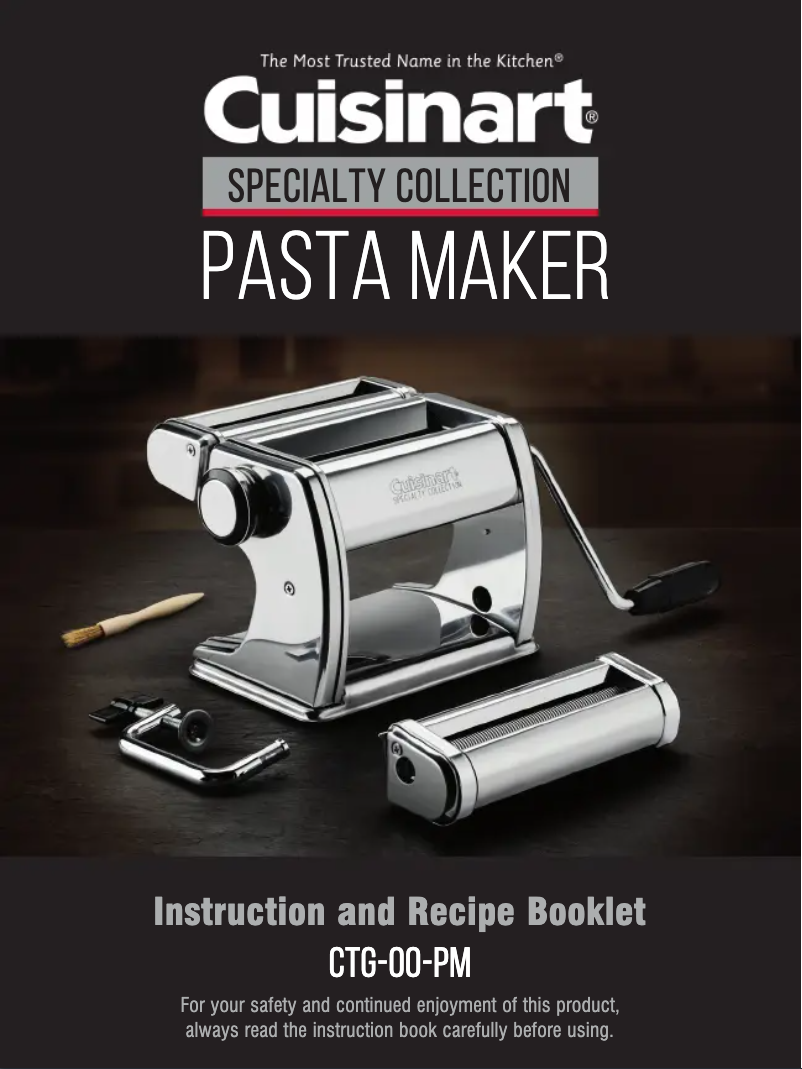 Page 1 de la notice Manuel utilisateur Cuisinart CTG-00-PM