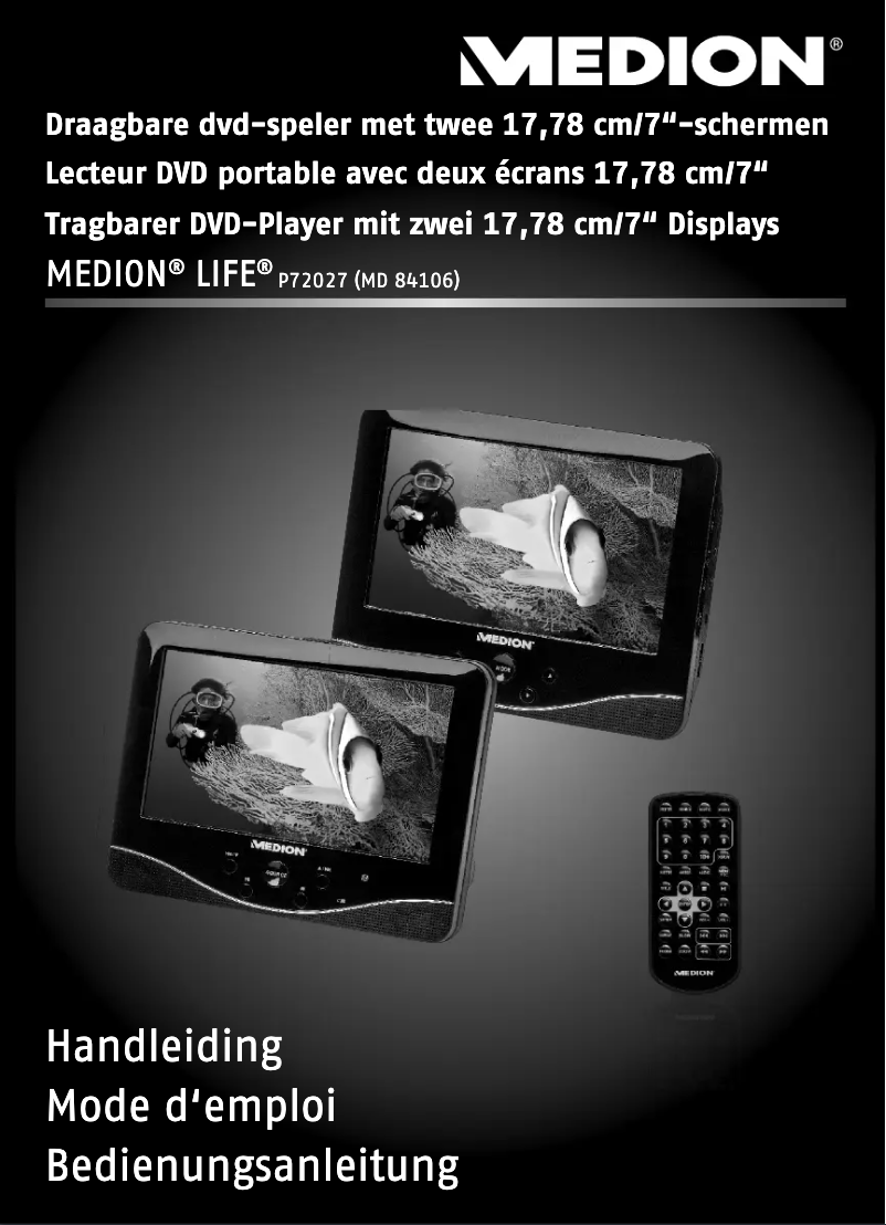 Page 1 de la notice Manuel utilisateur Medion MD 84106 LIFE P72027