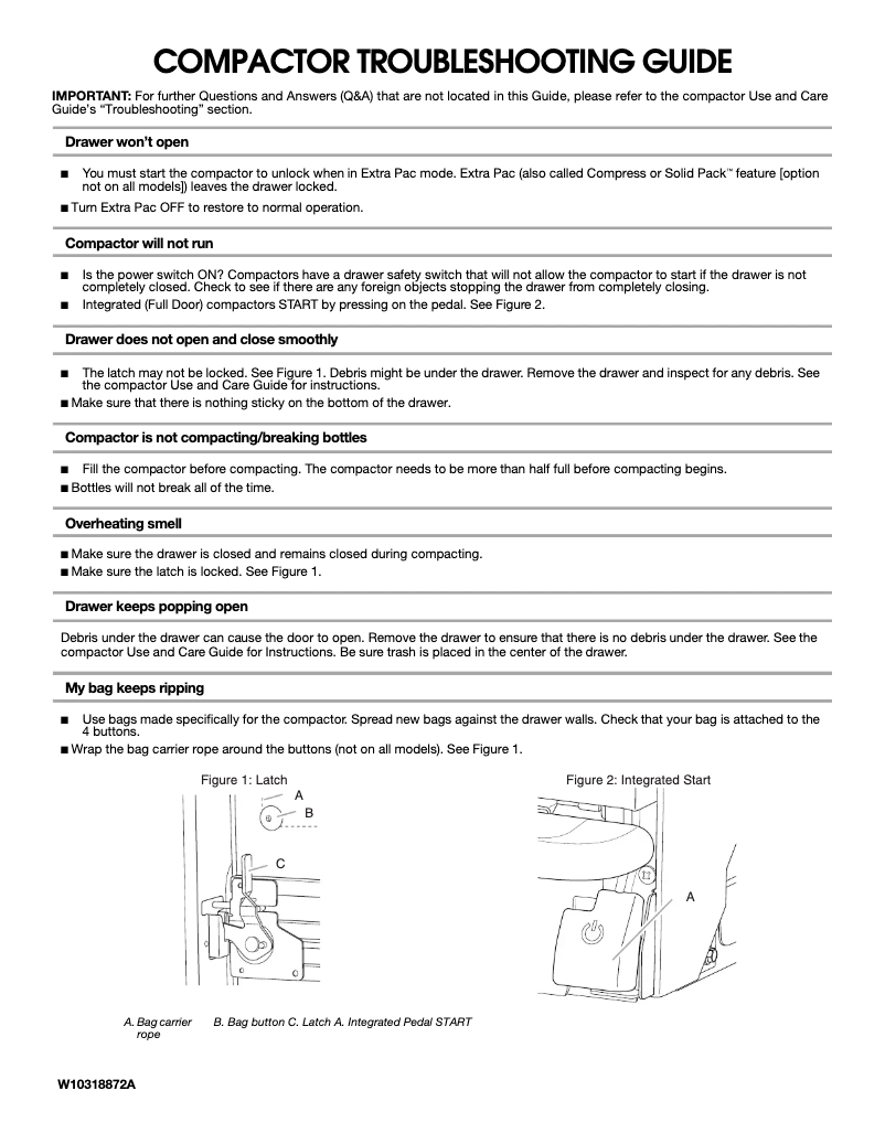 Page 1 de la notice Instructions / montage Whirlpool GX900QPPS