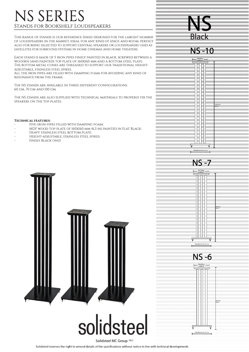 Page 1 de la notice Manuel utilisateur Solidsteel NS-10