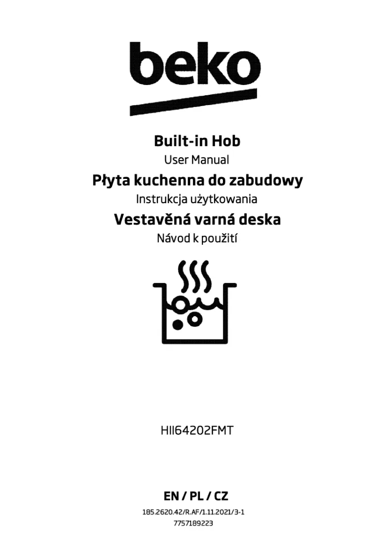 Image de la première page du manuel de l'appareil HII64202FMT