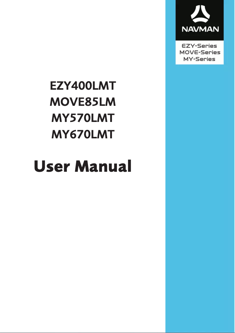 Page n°1 - Manuel utilisateur Navman MY670LMT