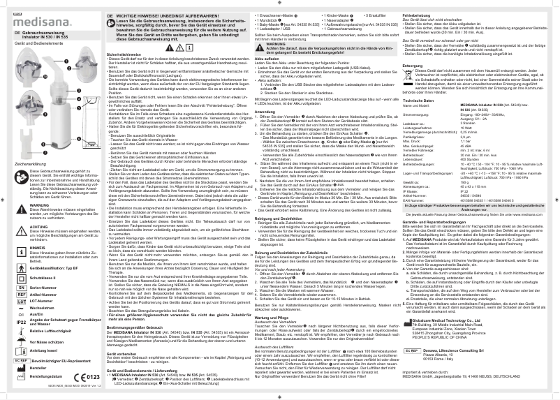 Image de la première page du manuel de l'appareil IN 530