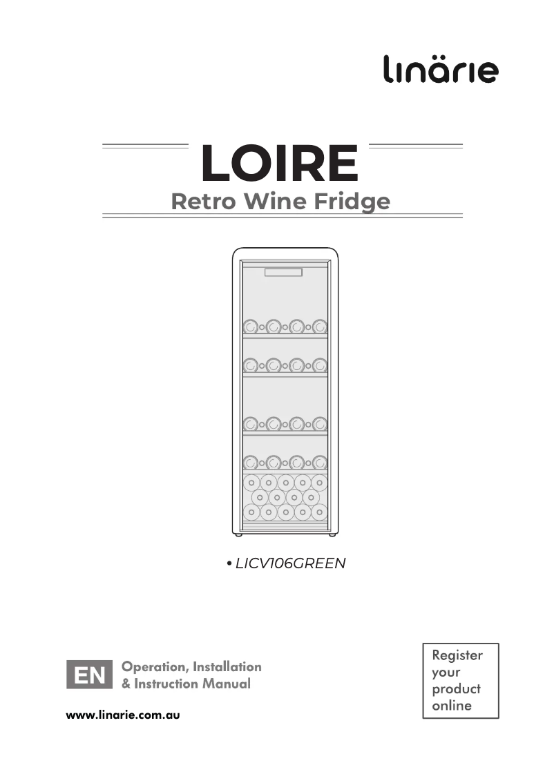 Page 1 de la notice Manuel utilisateur Linarie Loire LICV106GREEN