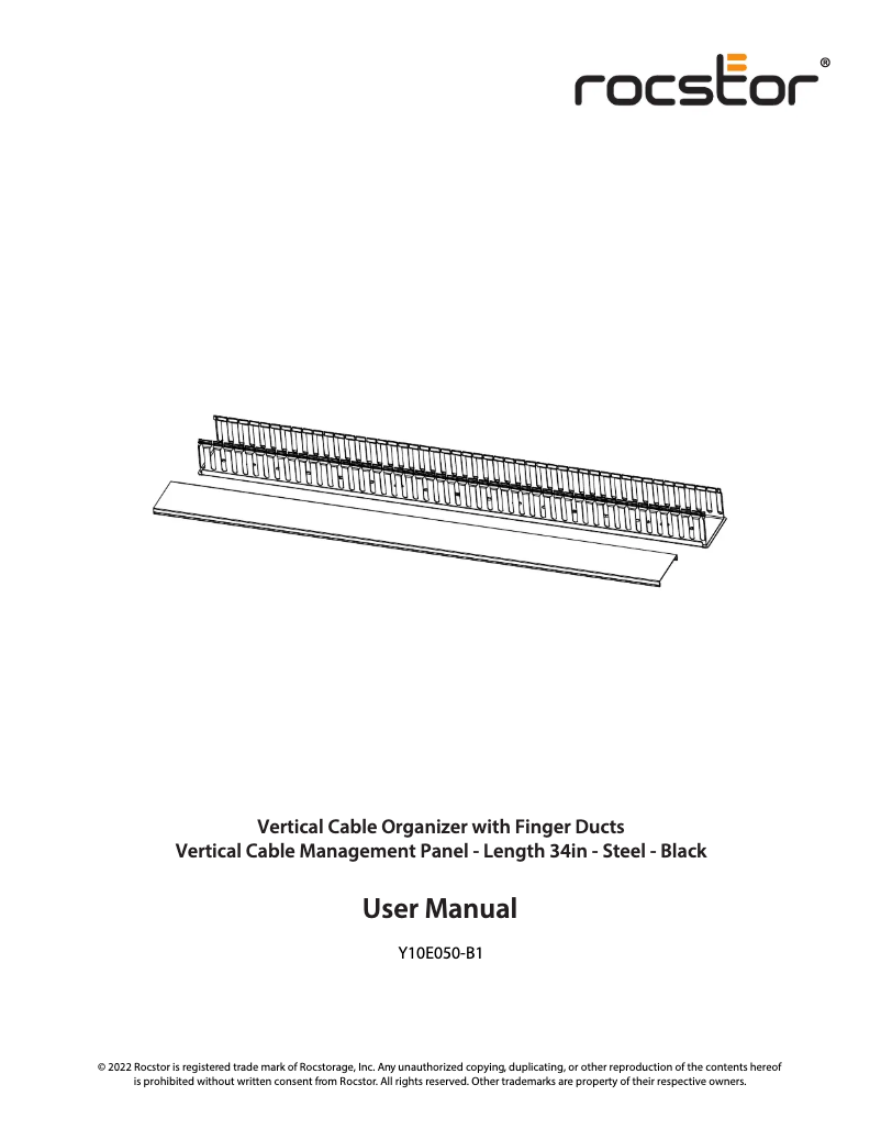 Image de la première page du manuel de l'appareil Y10E052-B1