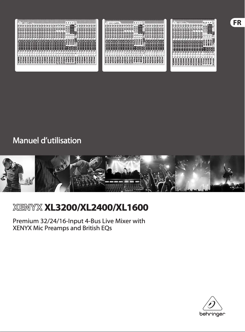 Page n°1 - Manuel utilisateur Behringer Xenyx XL2400