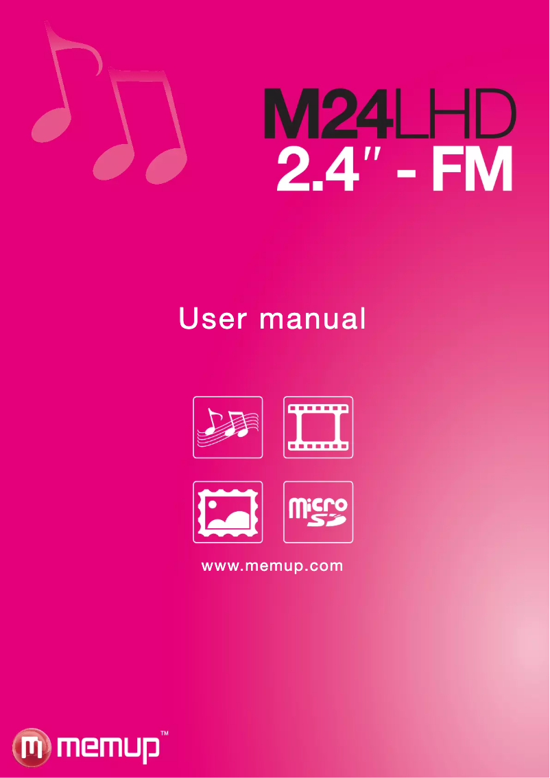 Image de la première page du manuel de l'appareil M24LHD