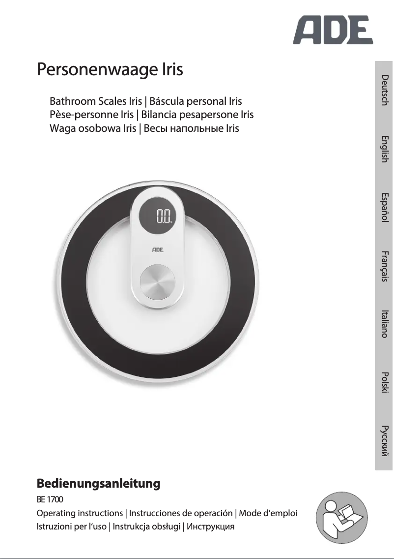 Page n°1 - Manuel utilisateur ADE BE 1700