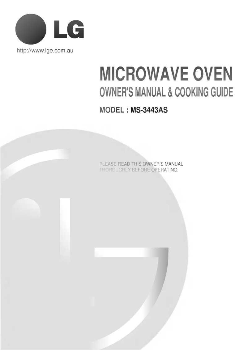 Image de la première page du manuel de l'appareil MS-3443AS