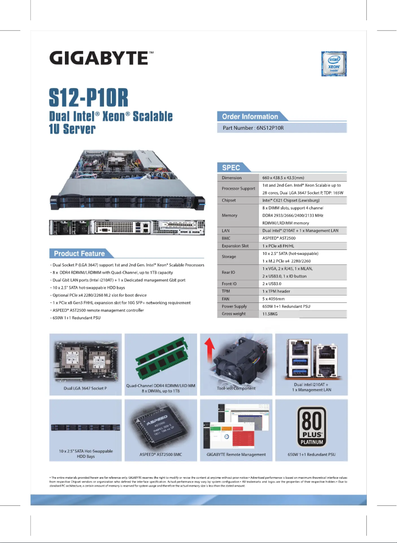 Image de la première page du manuel de l'appareil S12-P10R