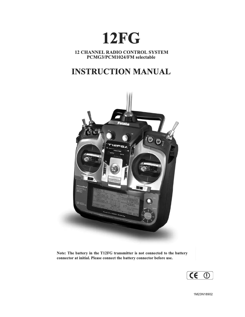 Image de la première page du manuel de l'appareil 12FG
