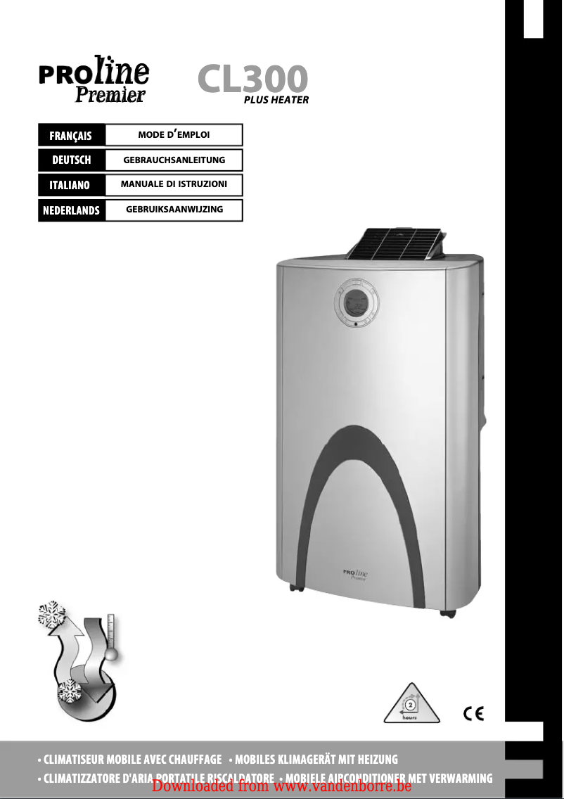 Page 1 de la notice Manuel utilisateur Proline CL300
