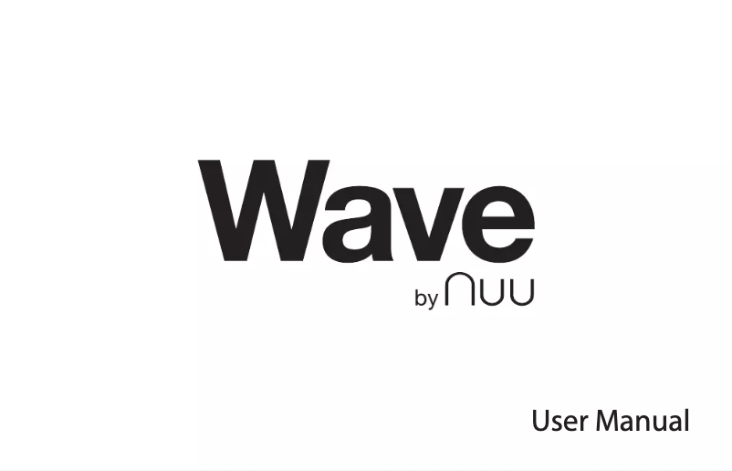 Page n°1 - Manuel utilisateur NUU Mobile Wave