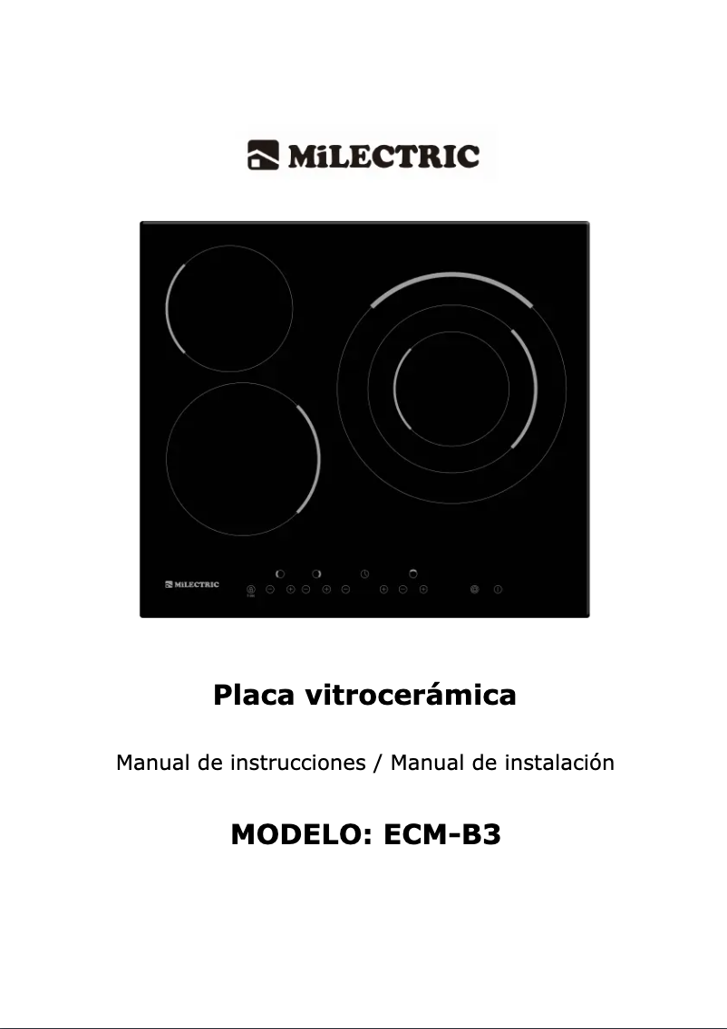 Image de la première page du manuel de l'appareil ECM-B3