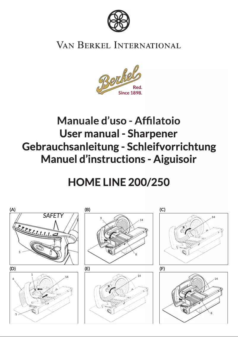 Image de la première page du manuel de l'appareil Home Line 200/250