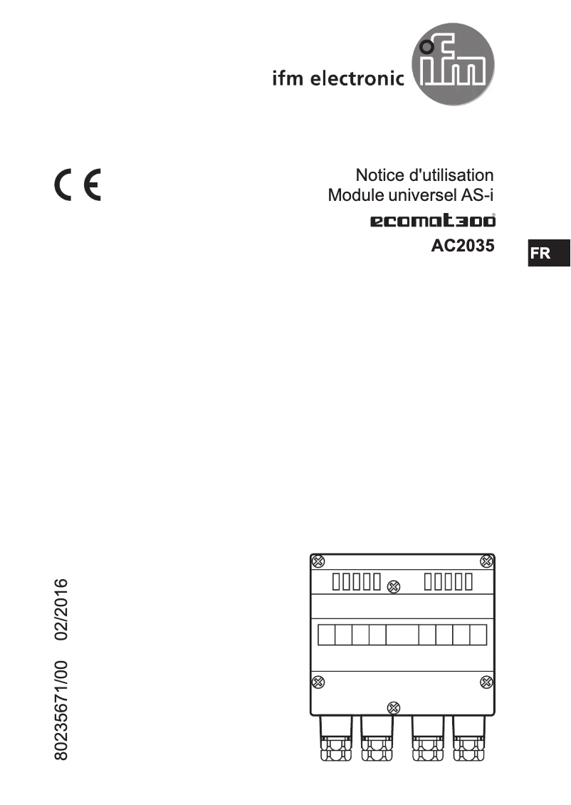 Imagen de la primera página del manual del dispositivo AC2035