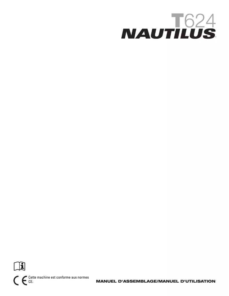 Page n°1 - Manuel utilisateur Nautilus T624