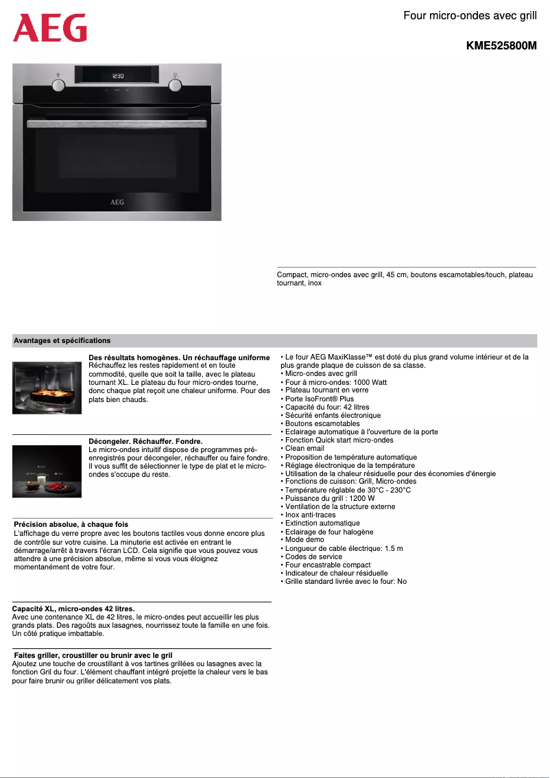 Imagen de la primera página del manual del dispositivo KME525800M