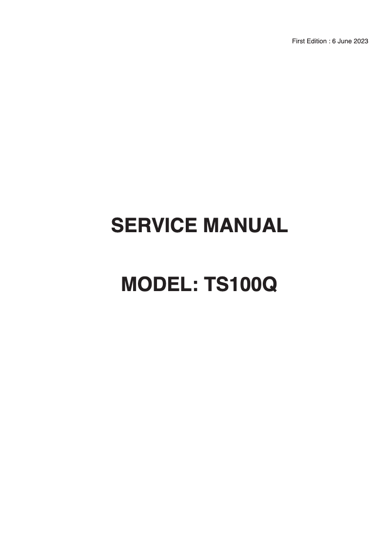 Page n°1 - Fiche technique Janome TS100Q