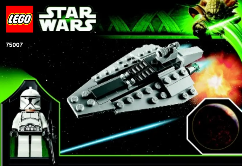 Image de la première page du manuel de l'appareil Republic Assault Ship (TM) & Coruscant (TM)