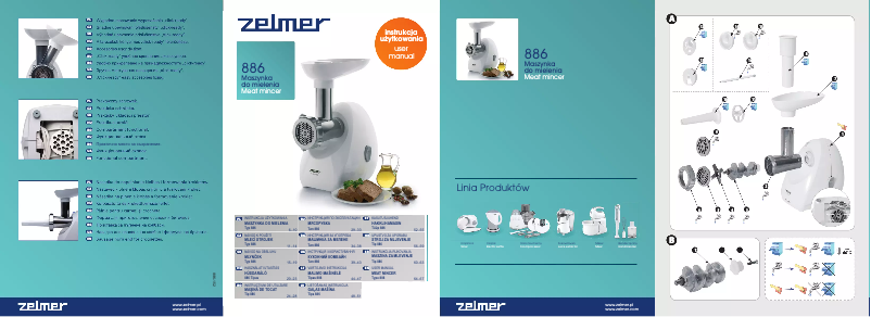 Page 1 de la notice Manuel utilisateur Zelmer Diana 886
