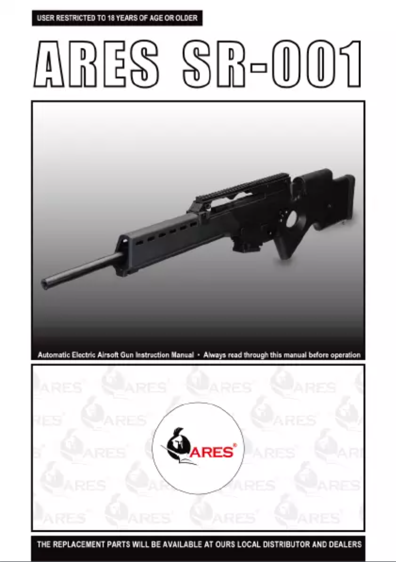 Page 1 de la notice Manuel utilisateur Ares SR-001