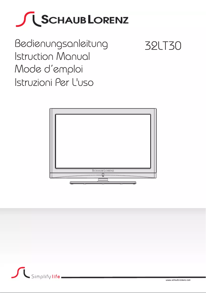 Image de la première page du manuel de l'appareil 32LT30