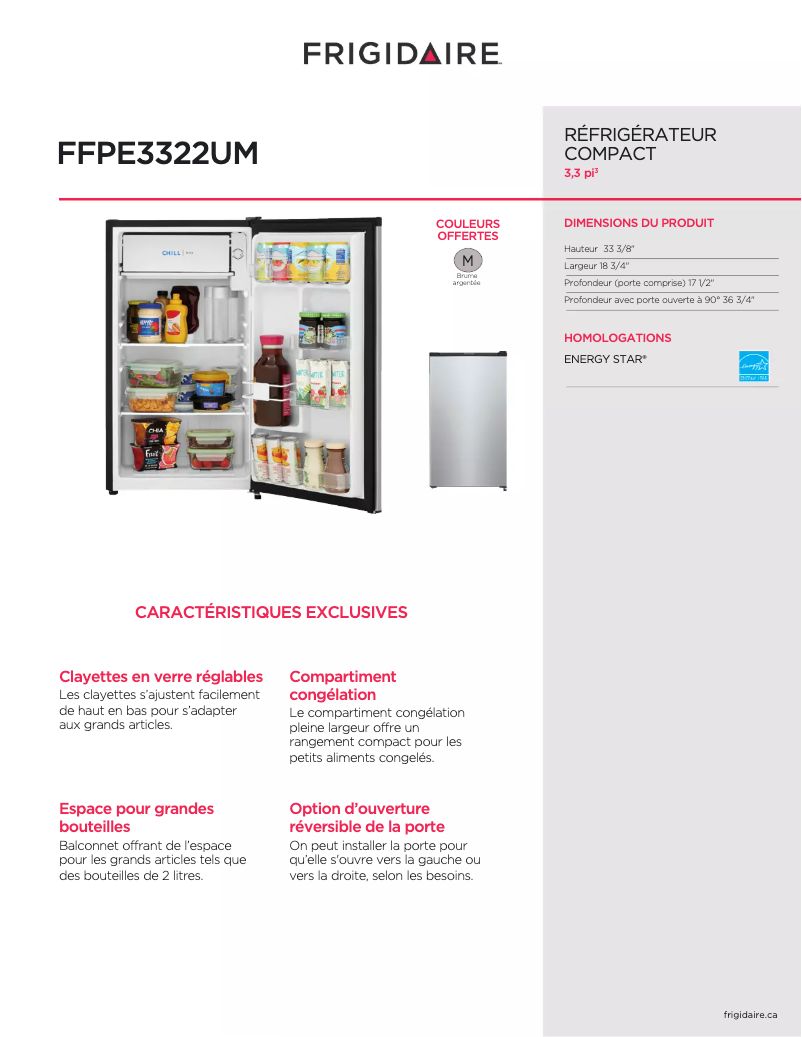 Image de la première page du manuel de l'appareil FFPE3322UM