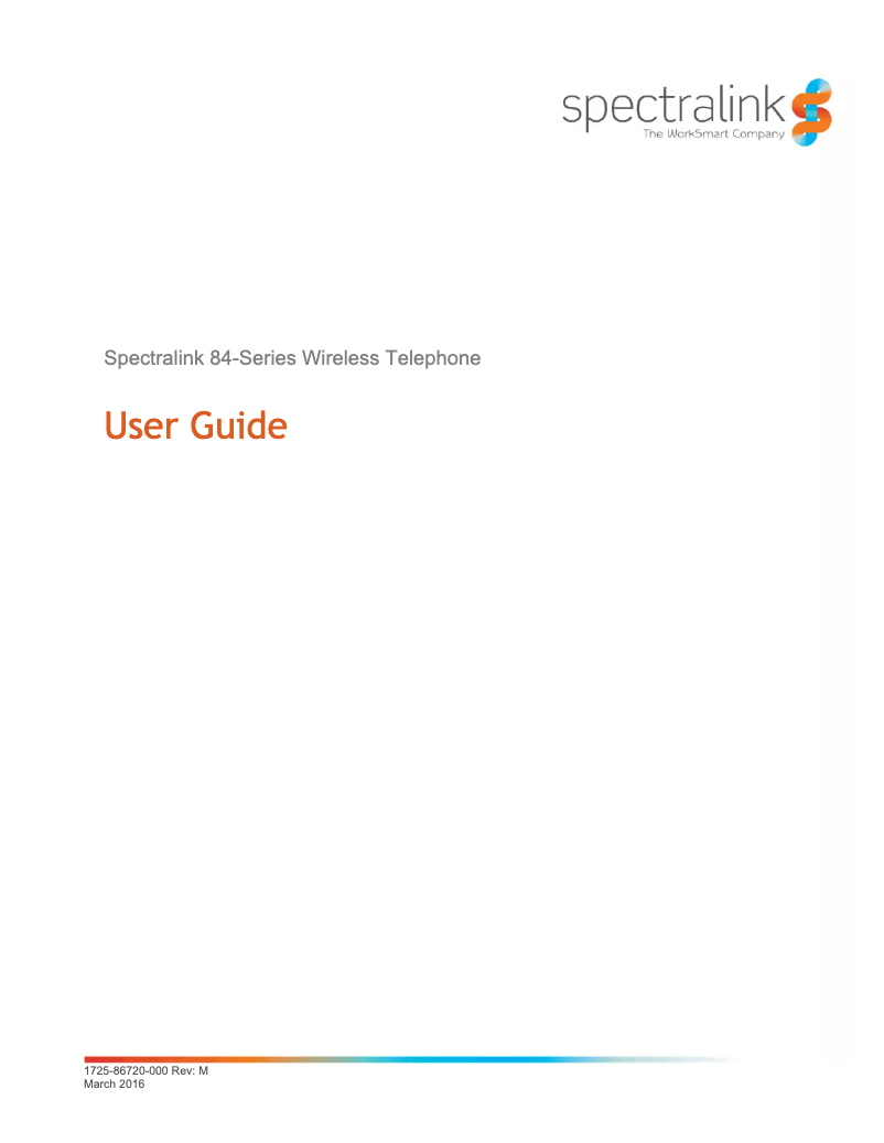 Página 1 del manual Manual de usuario Spectralink 8453