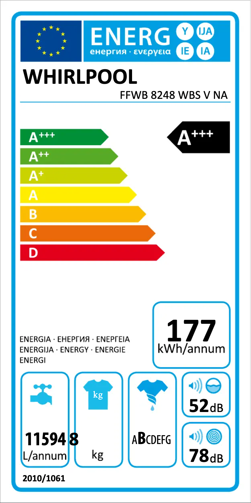Image de la première page du manuel de l'appareil FFWB 8248 WBS V NA